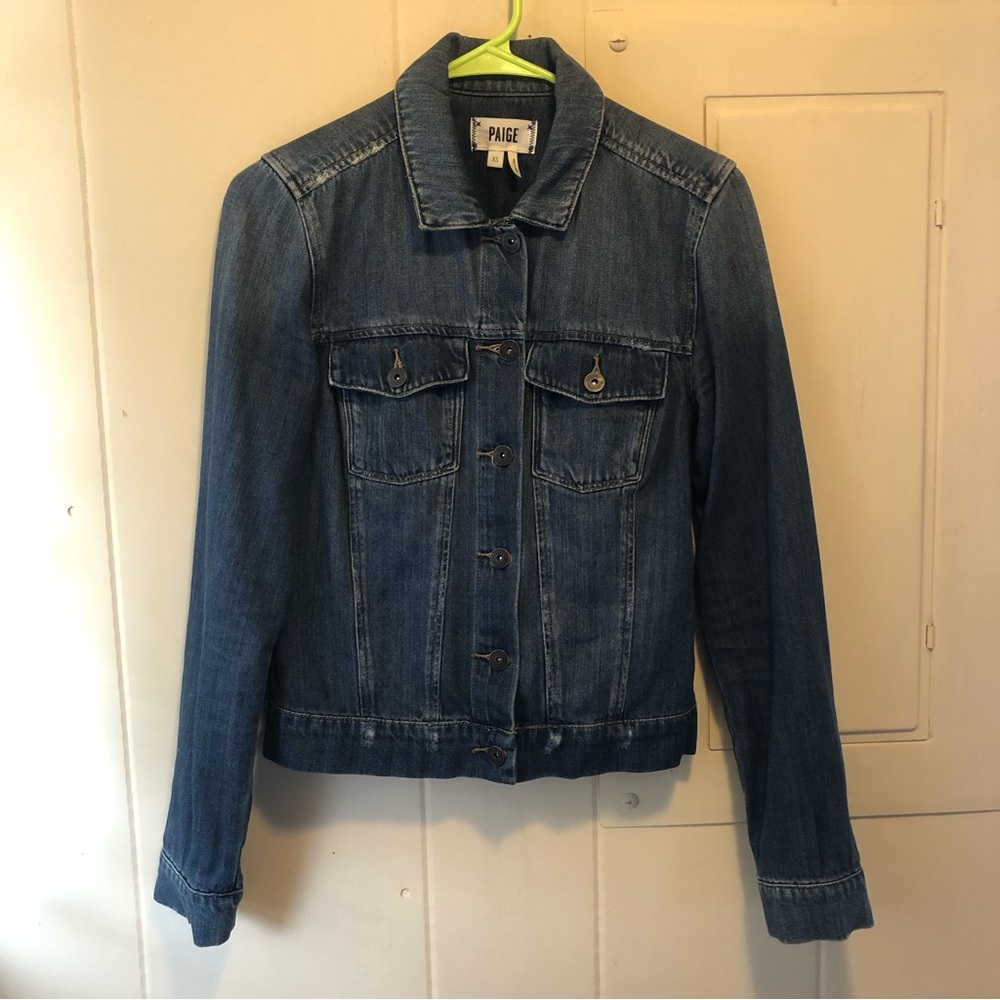 PAIGE denim jean jacket size XS.